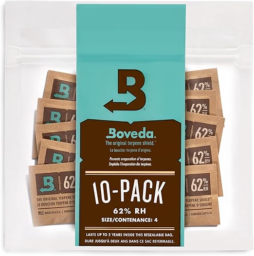 Humidor 10x Pack Boveda 62%