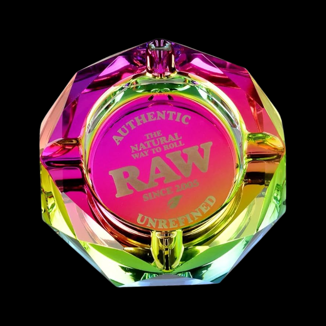 RAW Rainbow Glass Ashtray